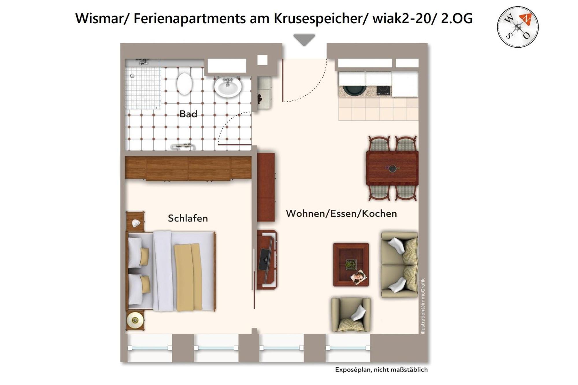 Ferienapartments Am Krusespeicher Ferienapartments Am Krusespeicher 2-20 Вісмар Екстер'єр фото